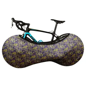 다채로운 자전거 커버 방수 야외 탄성 맞는 자전거 커버 먼지 커버 모든 성인 자전거