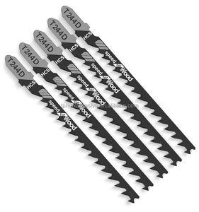 Jeu de 5 lames de <span class=keywords><strong>scie</strong></span> <span class=keywords><strong>sauteuse</strong></span> multi-usages à tige en T optimisées <span class=keywords><strong>Lame</strong></span> de <span class=keywords><strong>scie</strong></span> à dé<span class=keywords><strong>couper</strong></span> en plastique <span class=keywords><strong>PVC</strong></span> pour bois extra propre - Product Image 4