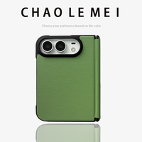Compatible avec iPhone Duo, coque intégrée antichoc pour entreprise et film de protection d'écran avec charnière magnétique à axe central