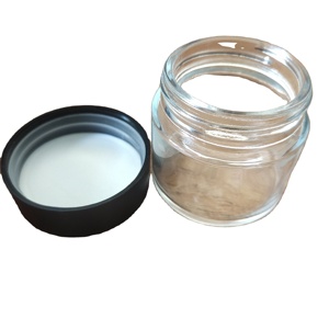 Petits bocaux en verre transparent de 60ml de 3.5g avec emballage de boîtes de conserve en verre comestible de qualité alimentaire lids-wd40 pour enfants - Product Image 1