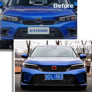 Leishuo Manufacture Type R Front Bumper Grille Body Kits For Honda 11th Civic Sedan 2022+