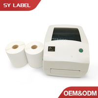 Harga Pabrik Gulungan Stiker Kertas Perekat Otomatis Label Thermal 4X6 Label Putih Barcode Pengiriman Label Rol dengan Printer Zbra