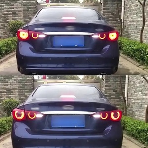 ไฟท้าย LED สีดำ สำหรับ Infiniti Q50 ปี 2014-2018 รุ่นใหม่ แรงดันไฟฟ้า 12V - Product Image 2