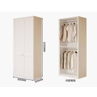 Armoire de style américain pour vêtements, armoire en métal rétro industrielle pour auberge, hôtel, maison