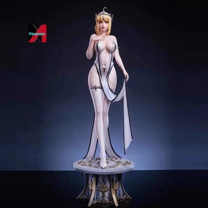 Fate Stay Night Saber Altria PenDragoned 55cm Figurine d'anime Modèle Kit Statue Décoratif de collection Grand cadeau artisanat en plastique - Product Image 1