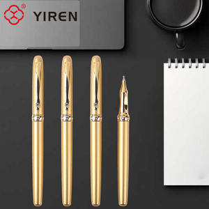 YIREN 도매 인기 발명품 보석 고급 황금 롤러 펜 실크 스크린 다이아몬드 펜 - Product Image 4