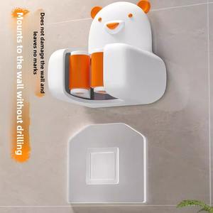 Настенная полка для хранения в ванной комнате, держатель для швабры без сверления, крепление для метлы, держатель для карт для дома и улицы - Product Image 5