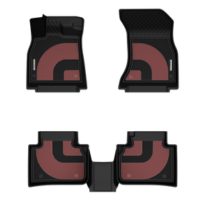 Alfombrilla de coche de cuero LICHI con logotipo de aleación personalizado moldeado por inyección de doble color TPE 4 Uds almohadilla de pie de coche para <span class=keywords><strong>Audi</strong></span> <span class=keywords><strong>A4</strong></span> - Product Image 1