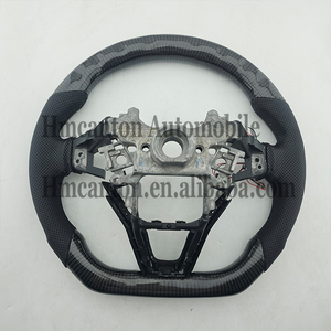 Volante Deportivo de Fibra de Carbono y Cuero Perforado con LED para Honda Civic 10ª Generación - Product Image 3