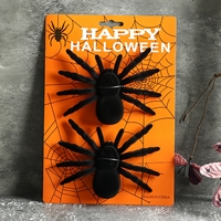 Boneka Plushies 4 Inci 10cm Mainan Laba-laba Plush Dekorasi Halloween Boneka Laba-laba untuk Halloween