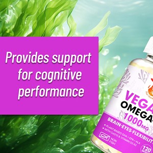 Gélules végétaliennes d'oméga 3 en vrac pour la vente en gros, OEM, DHA et EPA d'algues, pour la santé du cerveau, des yeux, des articulations et du système immunitaire - Product Image 3