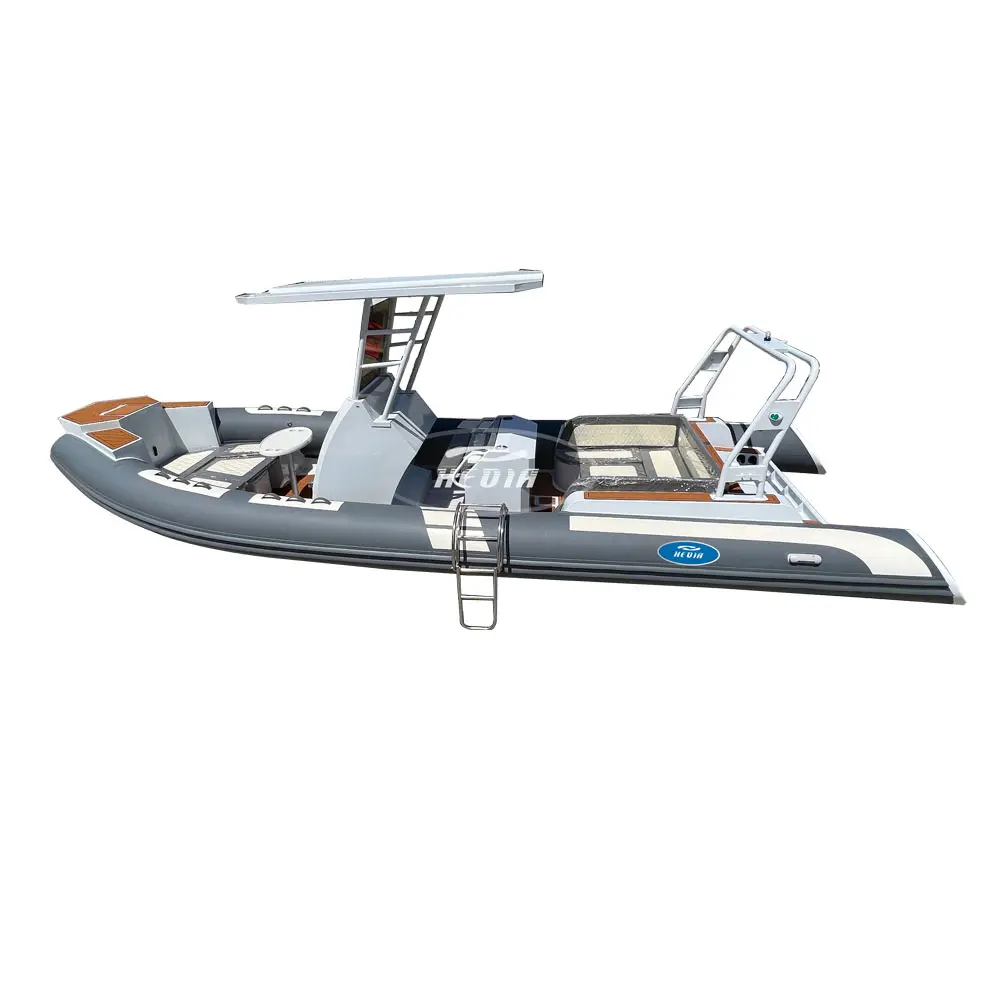 Schlussverkauf tief-v-aluminium-rib-boot patrouillen-rib-boot 760 mit anhänger-boot-motoren