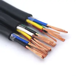Fournitures électriques Échantillon gratuit 2 3 4 5 cordons flexibles en PVC Rvv Câbles d'alimentation électriques