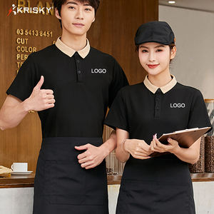 Uniformes scolaires de haute qualité vêtements de travail à manches courtes Restaurant <span class=keywords><strong>Robot</strong></span> serveur Service serviette entraîneurs polos pour bébé garçon - Product Image 5