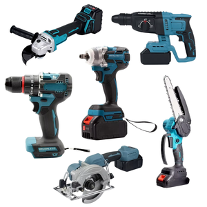 Conjunto de Ferramentas Elétricas Sem Fio 6 em 1 21V, Kit Combo com Esmerilhadeira, Serra Circular, Furadeira Elétrica, Martelo, Chave de Impacto, Estojo Rígido OEM - Product Image 1