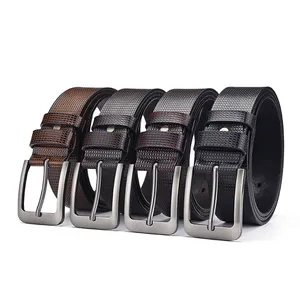 PU leather fashion custom luxury price decorative pattern buckles with belt Designer men alloy buyers wholesale belt for men