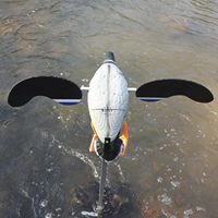 Canard motorisé télécommandé personnalisé pour la chasse en extérieur, leurre vibrant pour oiseaux aquatiques, alimenté par batterie