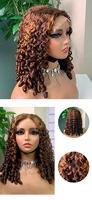 Pixie printemps bouclés 5x5 dentelle fermeture perruque de cheveux humains 14-18 pouces de long bouclés résistant à la chaleur femmes africaines perruques de cheveux vierges en gros
