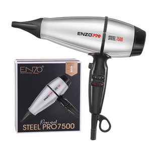 Secador de Pelo Profesional <span class=keywords><strong>ENZO</strong></span> EN-3000 con Carcasa Metálica, 2 Velocidades, Ajuste de Temperatura, Motor de CA, Secado Rápido para Salón de Belleza y <span class=keywords><strong>Barber</strong></span>ía - Product Image 1
