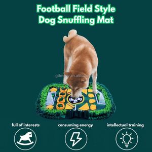 Tapis de reniflement unique <span class=keywords><strong>pour</strong></span> animaux de compagnie sur le thème du terrain de football, antidérapant et enroulable, <span class=keywords><strong>pour</strong></span> friandises <span class=keywords><strong>pour</strong></span> chiens - Product Image 2