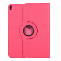 Étui de tablette rotatif à 360 degrés, antichoc, en cuir PU lychee, avec coque arrière rigide en PC pour iPad 9 10 9.7 pouces MINI/2/3/4