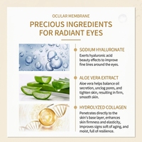 Masques pour les yeux en hydrogel au collagène et or 24 carats, personnalisés, en promotion, pour les cernes sous les yeux