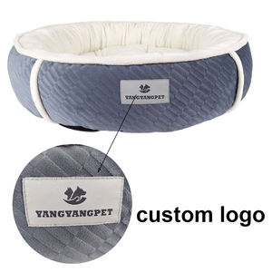 Yangyangpet 맞춤형 따뜻한 도넛 애완 동물 침대 푹신한 빨 벨벳 패턴 소파 고양이와 개를 위한 단단한 주문 포장 - Product Image 2