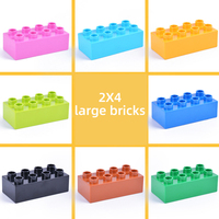 Juego Creativo STEM Compatible de Plástico ABS para Armar Bloques de Construcción Grandes Clásicos y Coloridos 2X4 para Niños a Granel