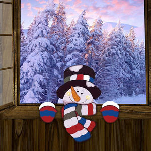 Nouvelles décorations de Noël Bonhomme de neige espionneur pour la maison et le jardin, pour créer une ambiance festive, panneau de clôture - Product Image 4