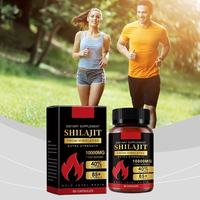 Capsules de Shilajit en gros OEM, Vitamine C, Stimulant Immunitaire et Énergétique, Soutien Antioxydant, Complément Alimentaire Vitalité Adulte, 60 unités, 2 lots