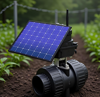 Válvula Inteligente Solar 4G LORA WIFI Etrany, Controlador de Riego Agrícola Impermeable IP67 para Gestión Remota del Agua
