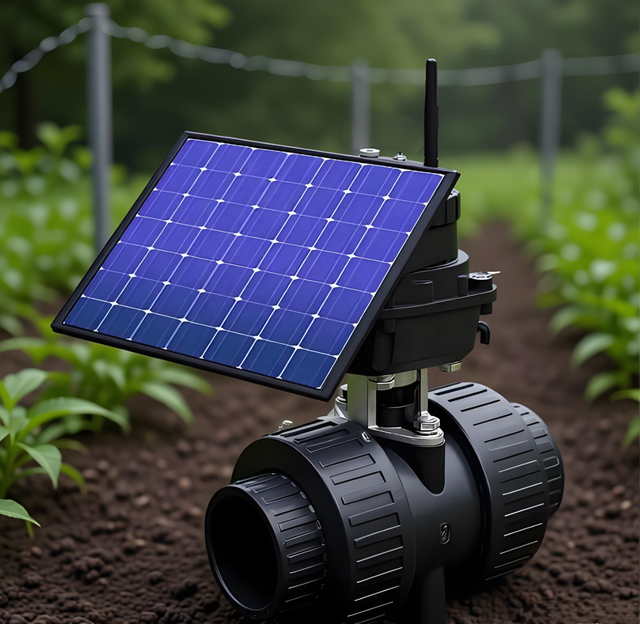Etrany 4G LORA WIFI Solar Powered Smart Ball Valve IP67 Waterproof Agriculture Irrigation Controller for Remote Water Management