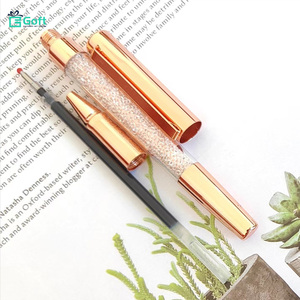 Bolígrafo de Gel con Cristales Metálicos, para Negocios y Oficina, Bolígrafo de Firma, Regalo Promocional, Bolígrafo a Base de Agua, Venta al Por Mayor - Product Image 4