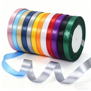 Tùy Chỉnh 8 Mm Rộng Giáng Sinh Ribbon Rắn Màu Sắc Thường Xuyên Chất Lượng Giá Thấp Gói Quà Tặng Cho Nhà Dệt May Giày Dệt - Product Image 3