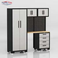 Banc de travail robuste pour atelier, armoire à outils avec tiroirs, armoire de rangement en métal pour garage
