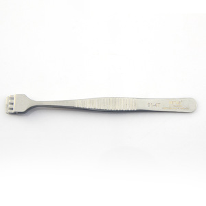Pinzas para manipulación de obleas de silicio 91-4T, con forma de codo, antiestáticas, no magnéticas, de acero inoxidable, para obleas y chips - Product Image 2