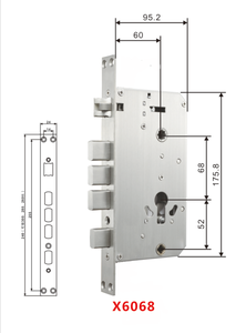 Pièces de serrure intelligente pour modèles de mortaise 45/85, 60/85, 60/68, corps de serrure OEM en option, mortaise 45/85, 60/85, 60/68 en option - Product Image 4