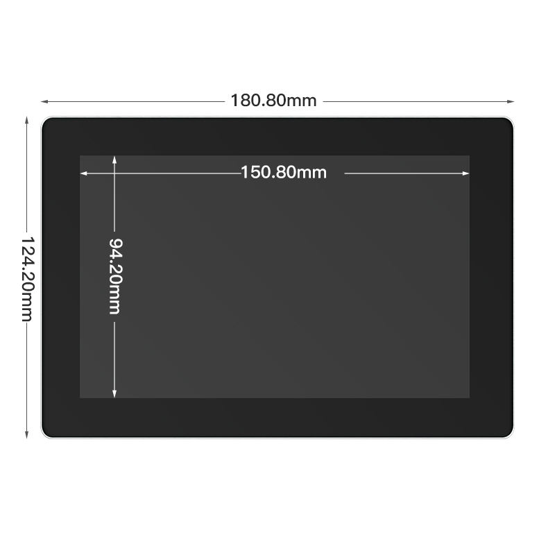 Hot Sale Industrial Desktop Full HD Business PC Monitor 7 Inch Touch Screen IPS Panel LED LCD VGA HD-Mi