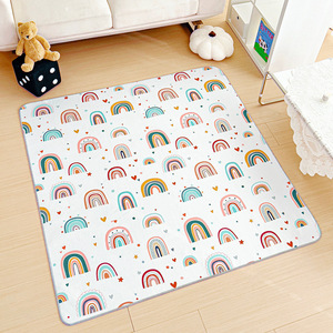 Tapis anti-éclaboussures lavable, imperméable et antidérapant, <span class=keywords><strong>protection</strong></span> de <span class=keywords><strong>sol</strong></span>, tapis de jeu pour bébé, réutilisable, portable, tapis pour chaise haute - Product Image 1