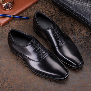 Zapatos Casuales de Negocios para Hombre, Estilo Brogue con Cordones, Formales de Oficina, Oxford Planos, Impermeables, Transpirables, con Aumento de Altura, para Otoño - Product Image 1