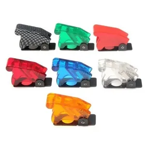 Toggle-Switch-Waterproof-Boot-Plastic-Safety-Flip-Cover-Cap-Multi-colour 12mm toggle switch cover dustproof