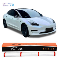 Film PPF noir brillant extensible, film vinyle pour voiture, 1,52*15m, auto-adhésif, anti-rayures, film TPU pour carrosserie, protection de la peinture automobile
