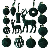 Boule de Noël floquée de 6 cm, motif spécial, en plastique incassable, pour décoration de sapin, vente en gros en vrac