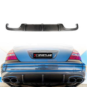 Lame de diffuseur de pare-chocs arrière en fibre de carbone pour <span class=keywords><strong>Mercedes</strong></span> Benz W211 <span class=keywords><strong>E55</strong></span> AMG Sedan <span class=keywords><strong>2002</strong></span> 2006 - Product Image 1