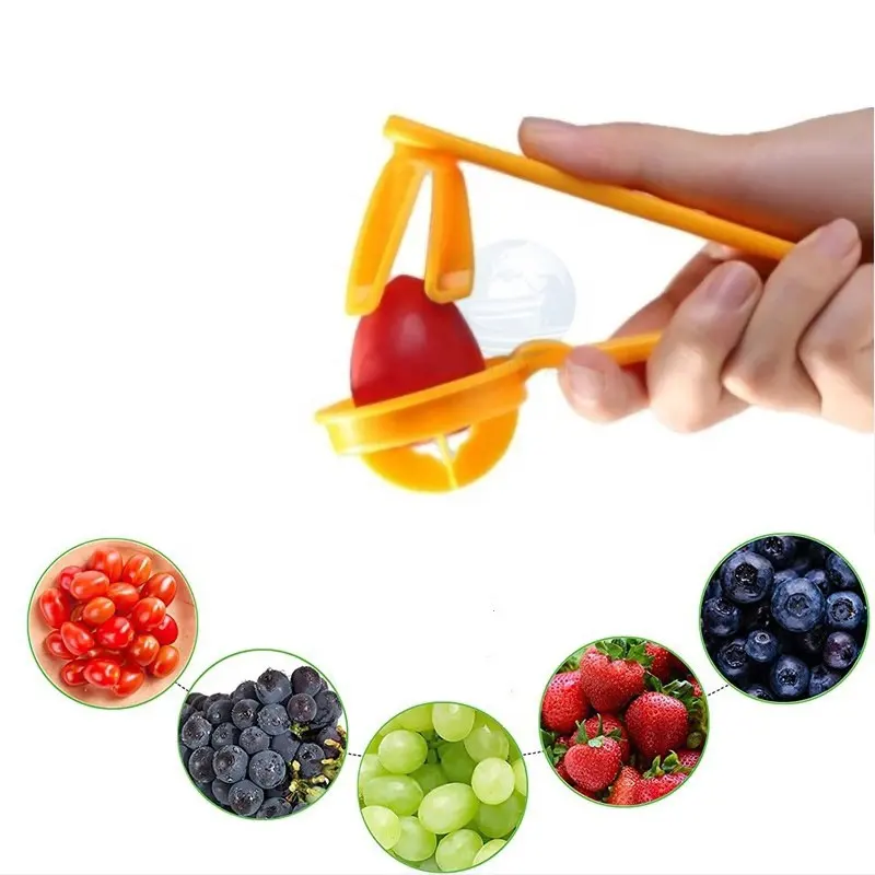 Keuken Gadget Geen Mes Veiligheid Druivensnijder Cherry Baby Tomaten Aardbei Snijmachine Voor Groenten En Fruit Salade Snijder
