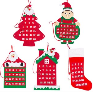 Ornamenti calendario conto alla rovescia feltro albero <span class=keywords><strong>di</strong></span> <span class=keywords><strong>natale</strong></span> calendario dell'avvento 24 giorni albero <span class=keywords><strong>di</strong></span> <span class=keywords><strong>natale</strong></span> - Product Image 5