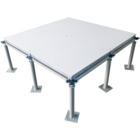 Dalle de plancher surélevé professionnelle en aluminium avec système de verrouillage d'angle, taux de ventilation de 23 % pour salles blanches et bureaux