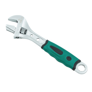 Qiyao Adjustable Wrench 12 Inch Industrial Grade 55 Steel Serrated Jaw Pipe Wrench Tool - Product Image 2