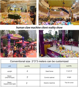 Fernbedienung Indoor Karneval Spiel Human Claw <span class=keywords><strong>Crane</strong></span> <span class=keywords><strong>Machine</strong></span> Spaß Spielzeug für Kinder Erwachsene Mall Shopping Entertain ment & Doll <span class=keywords><strong>Machine</strong></span> - Product Image 4