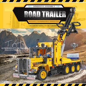 LuHu Mould <span class=keywords><strong>King</strong></span> 17011S Camion de remorquage robuste pour aventures, modèle de construction à blocs de difficulté élevée, <span class=keywords><strong>jouet</strong></span> cadeau de vacances - Product Image 2